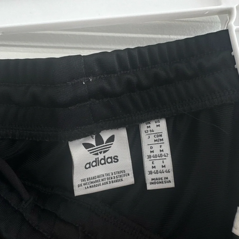Adidas Black Joggers with White Stripes - Picture 2 of 2